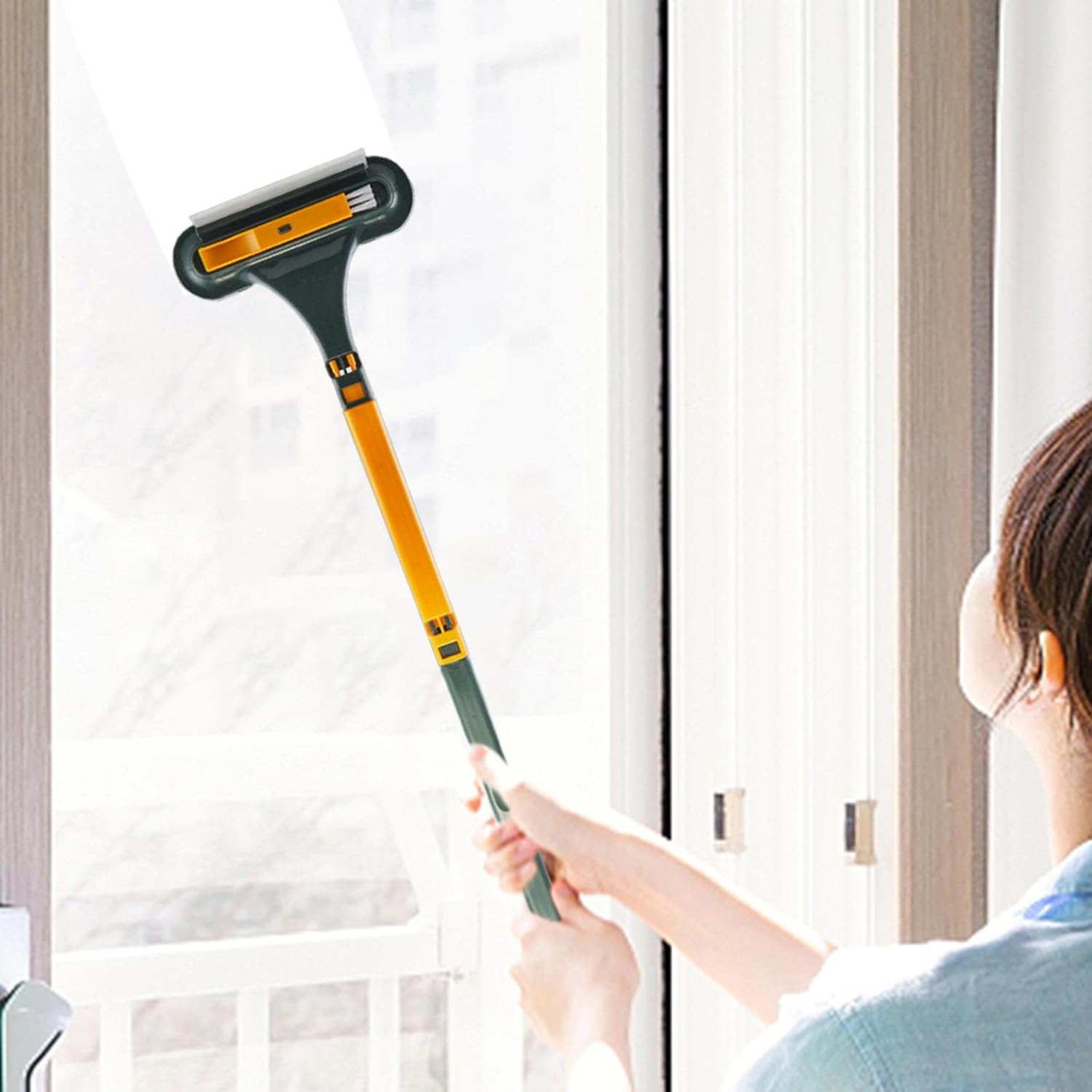 1687A Window Screen Cleaner Brush, Magic Window Cleaner Brush, 3in1 Mesh Cleaner, Glass Cleaning Squeegee, Small Window Brush with Handle Portable 1687A Window Screen Cleaner Brush, Magic Window Cleaner Brush, 3in1 Mesh Cleaner, Glass Cleaning Squeegee, Small Window Brush with Handle Portable